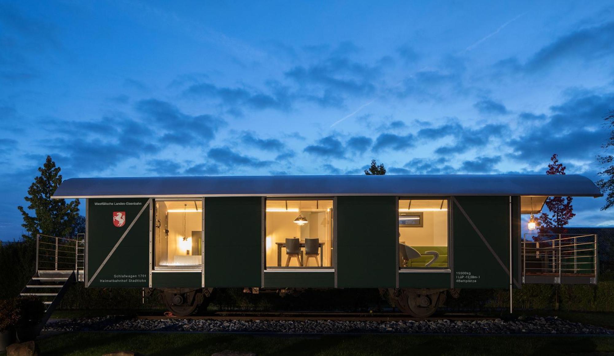 Lokomotel-waggon, Luxus Im Eisenbahnwaggon Appartement *